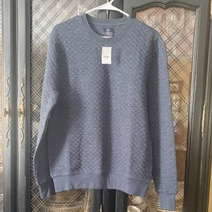 I.Crew Authentic Fleece Quilted Sweatshirt